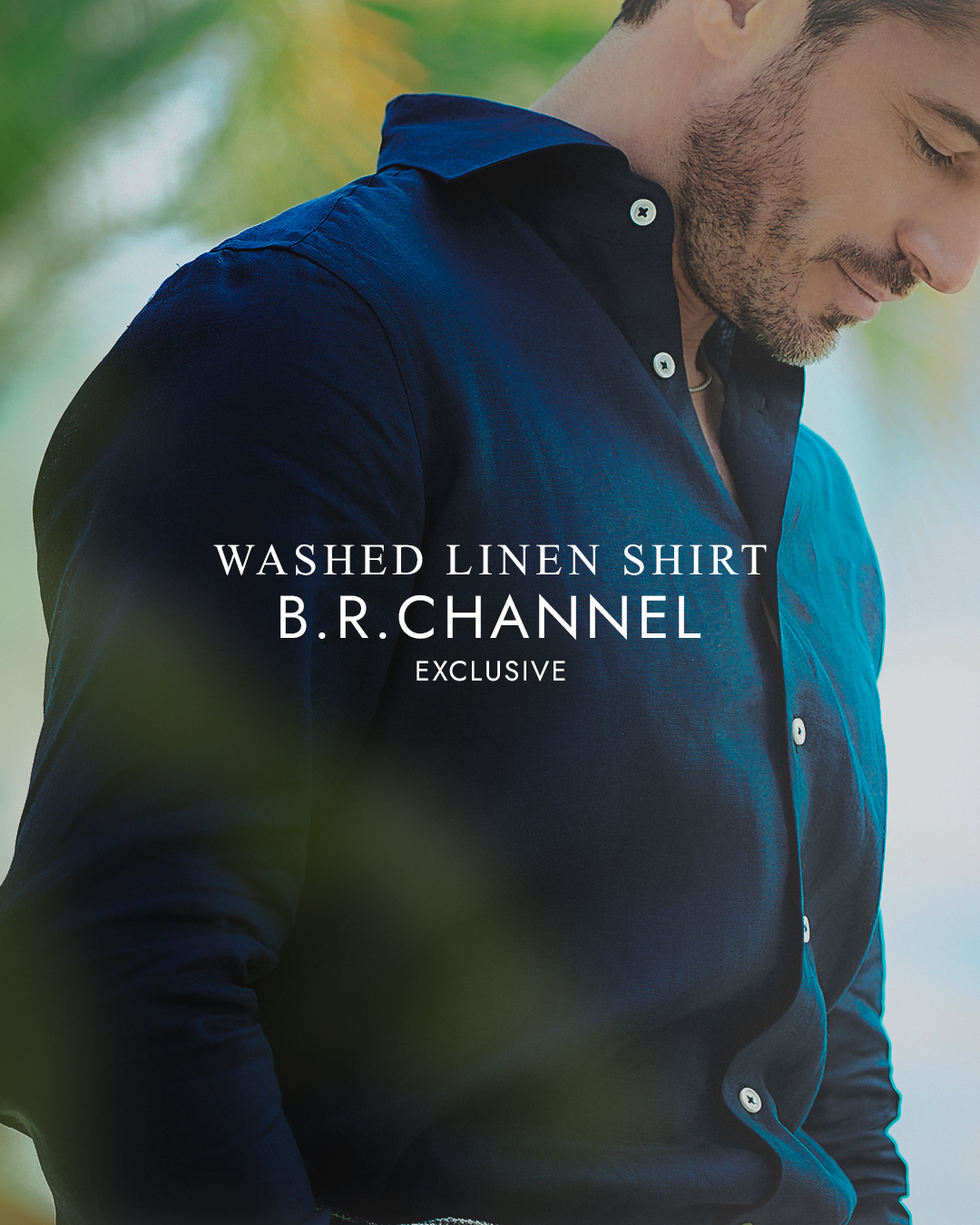 B.R.CHANNEL別注 ウォッシュドリネンシャツ