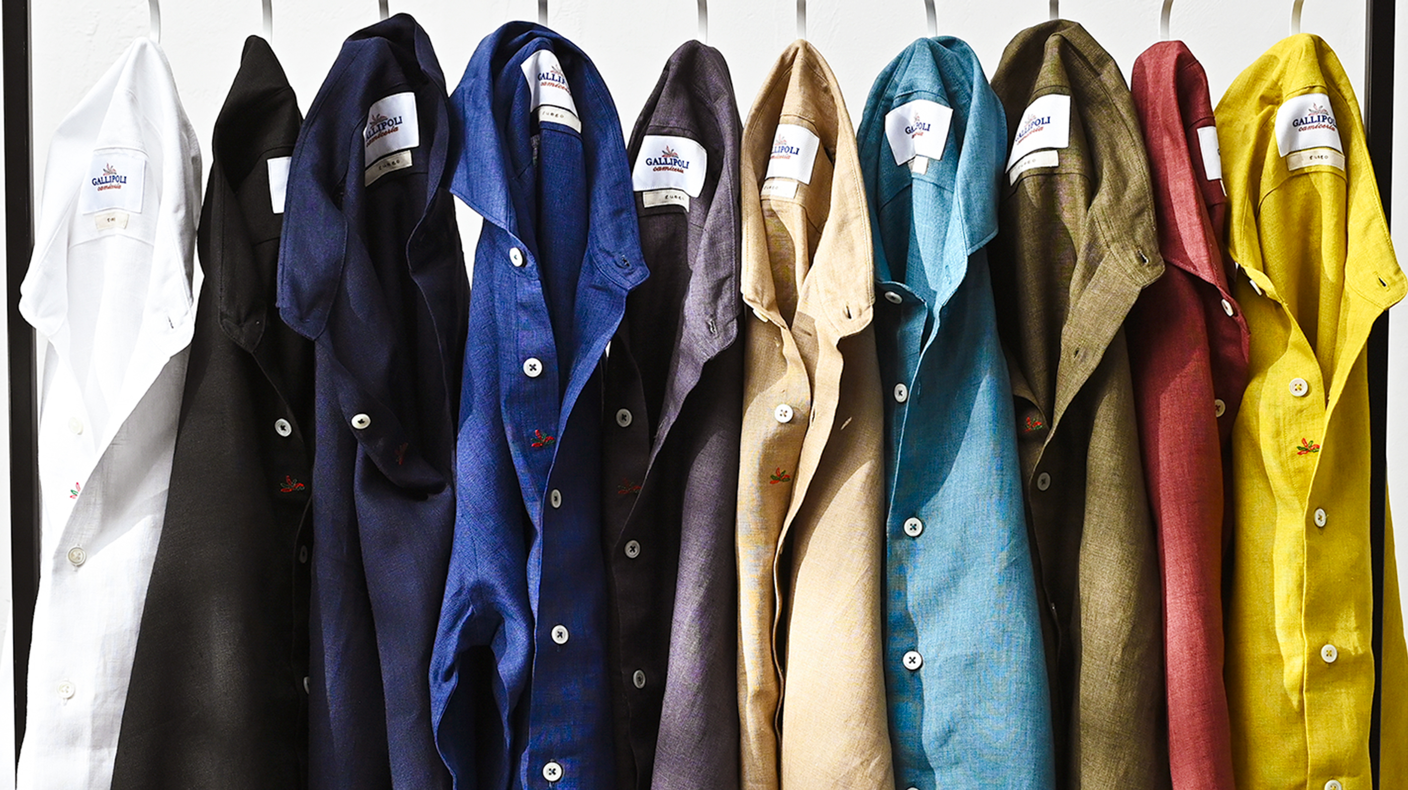 リネンシャツのカラーバリエーション