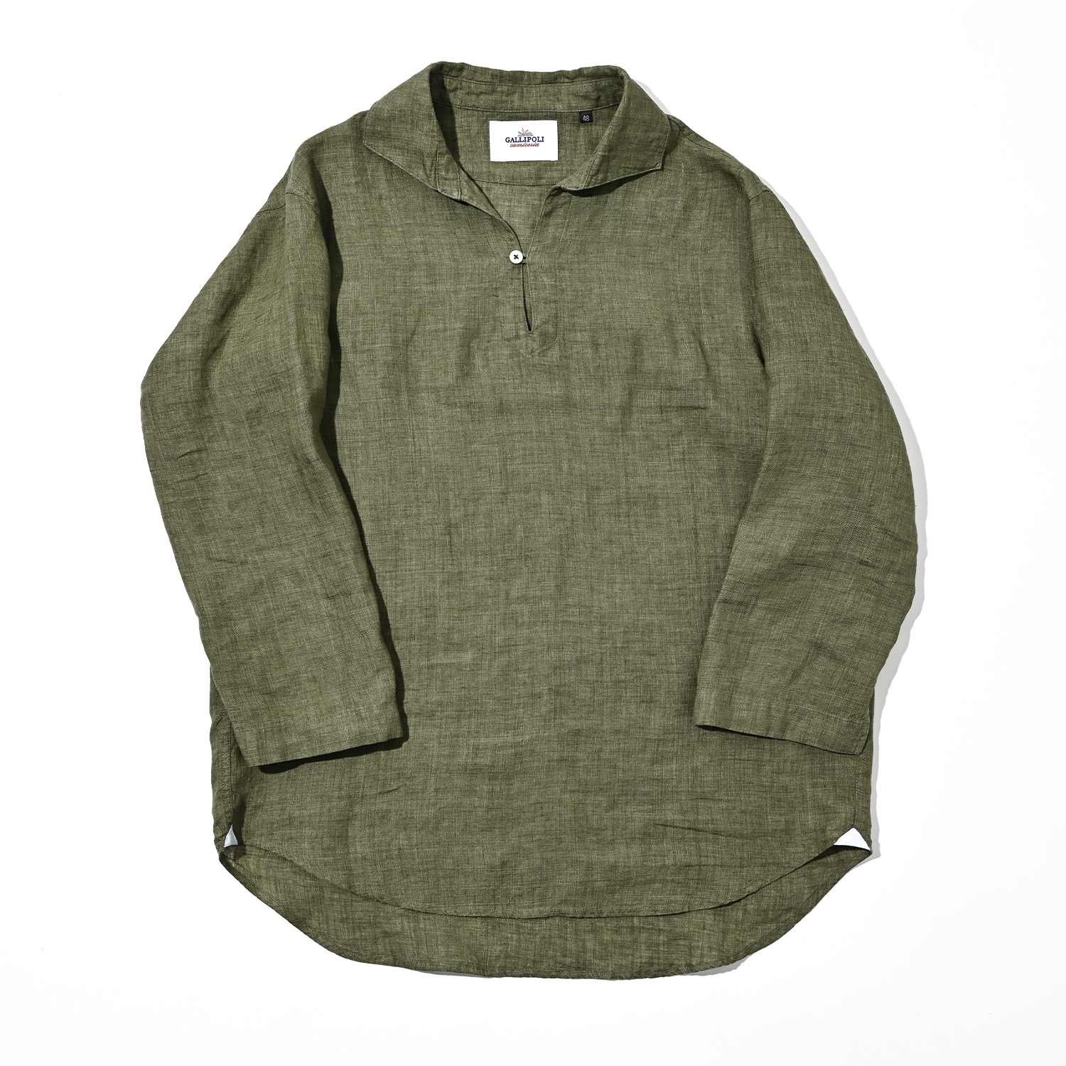 ウォッシュドリネンカプリシャツ 300675