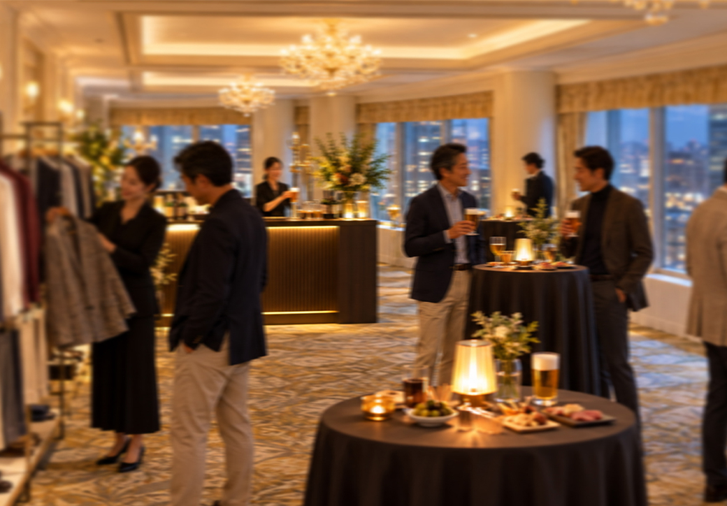 バーラウンジを併設した東京POPUPの会場イメージ